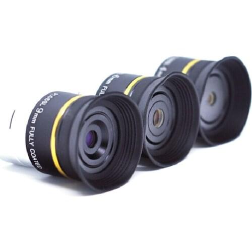 Agnicy 1.25 Inch 31.7mm Prossell PLOSSL PL4mm PL6mm PL9mm Fully Coated Metal Eyepiece Astronomical Telescope Accessory