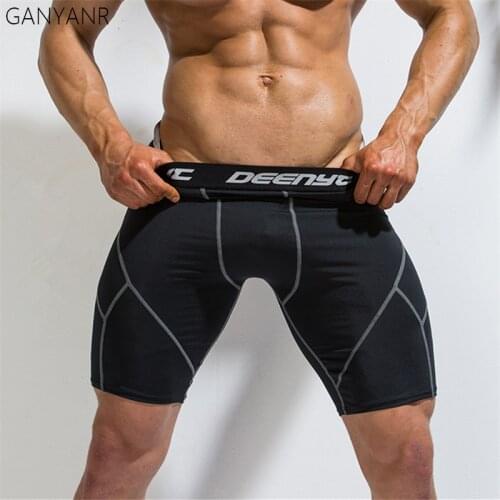 GARNYANR Mens Running Tights Basketball Leggings Compression Pants Skins Gym Fitnness Sport Sexy Soccer Shorts Training Yoga