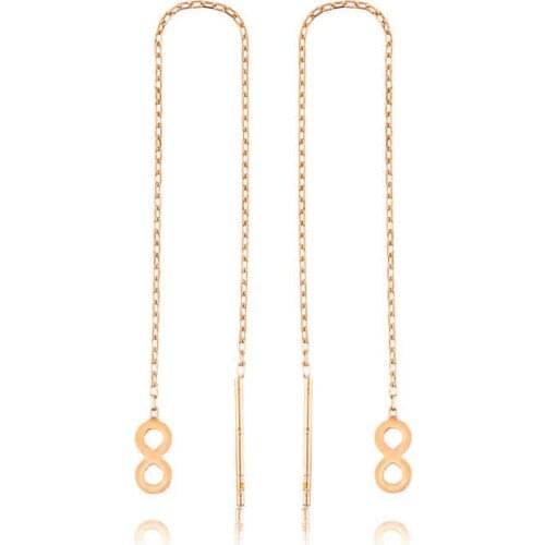 Original 925 Sterling Silver Chained Infinity Earring , Quality products , Flashy Designs , Hundreds of kinds of earrings