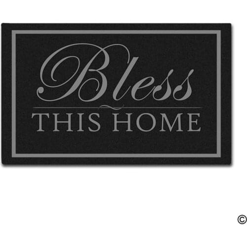 Doormat Funny Entrance Floor Mat Bless This Home Indoor Decorative Doormat Floor Mat Top