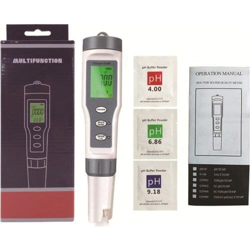 Professional PH/TDS/TEMP Pen Type PH Meter 3 in 1 Portable PH Water Quality Tester Acidometer