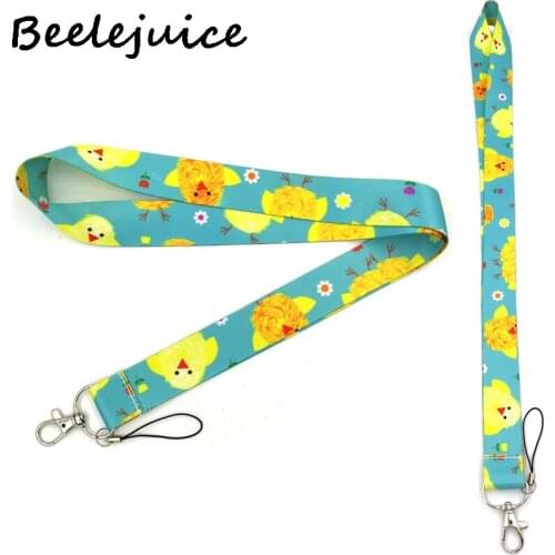 Yellow Chicken Duck Lanyard for Keys Phone Cool Neck Strap Lanyard for Camera Whistle ID Badge Cute webbings ribbons Gifts