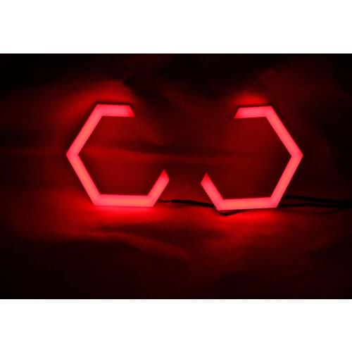Hex Halo Rings RGB Bluetooth Control Angel Eyes Car Motorcycle Projector