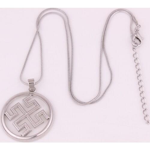 Slavic Kolovrat Amulet Pagan Talisman Bijouterie China Power Male Ethnic Slavic Pendant Necklace Men Jewelry