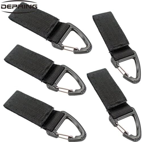 Tactical Carabiner Backpack Hooks Nylon Triangle Keychain Clip Hiking Climbing Hanger Buckle Outdoor Tools