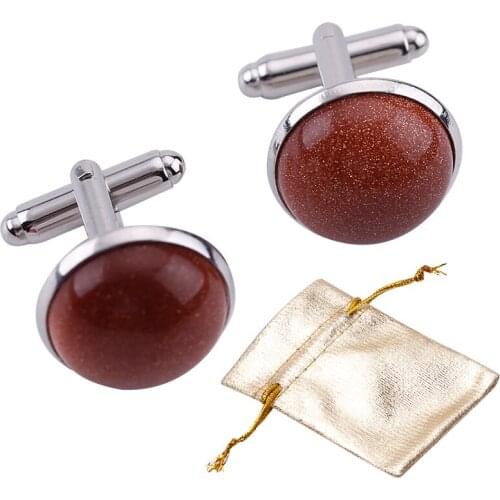 2pcs Metal Silver cufflink with gold Cufflinks Mens Shirts Cufflinks Groom Wedding Business Shirt XK00134