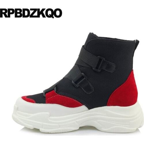 Female Shoes Black Ankle Big Size Booties Cheap Plus Fall Round Toe Short White Platform Boots Muffin Women 13 45 12 44 Flatform