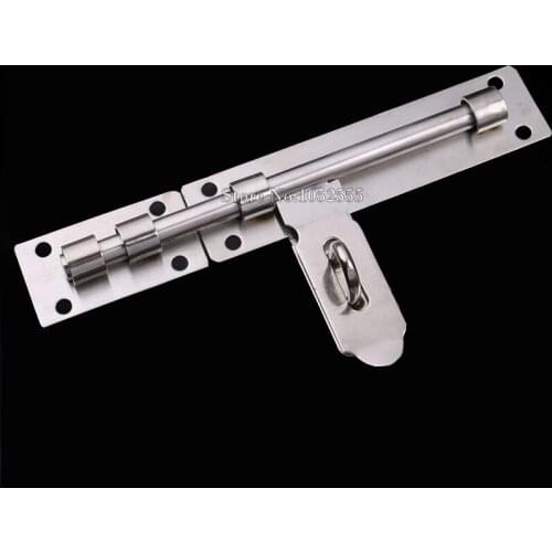 Brand New 1Piece Door Lock Latch Chain Toilets WC Security Barrel Door Bolt Pad Guard 8Inch~16Inch