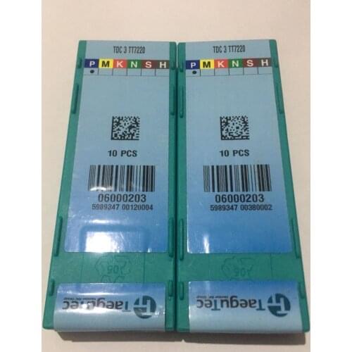 100PCS/LOT Taegutec TDC2 TT7220 TDC3 TT7220 TDC4 TT7220 TDC5 TT7220 Insert lathes, grooves, tools