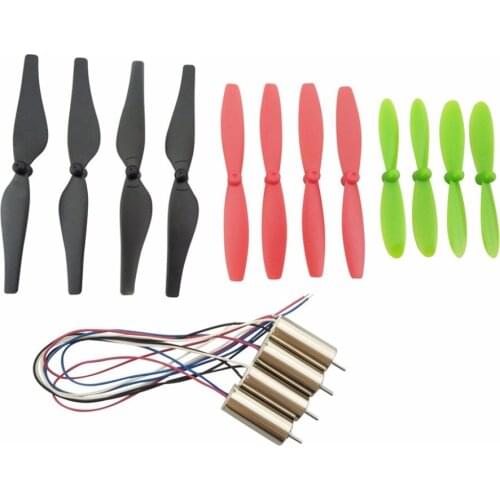3.7V 8520 hollow cup motor four-axis aircraft motor with propeller DIY drone motor with 3 wind blades packaged aircraft part