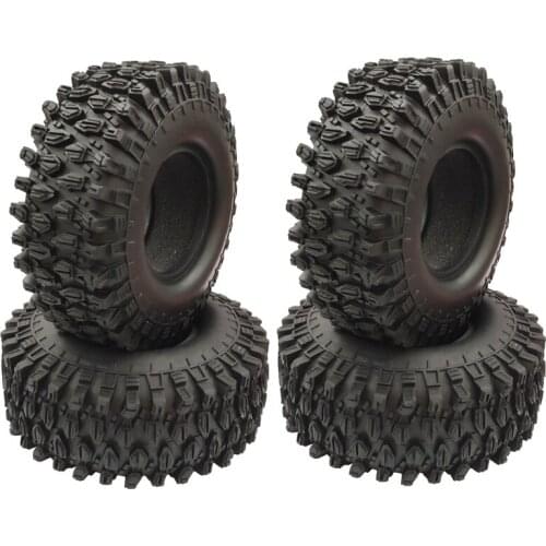 4PCS 1.9 inch Rubber Tyre 1.9 Wheel Tires 108X40MM for 1/10 RC Crawler Traxxas TRX4 Axial SCX10 90046 AXI03007