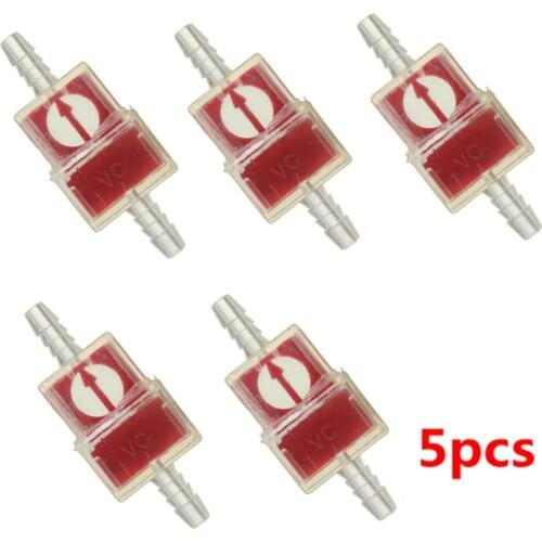 5PCS Motorbike Moped Scooter 6mm Square Inline Motorcycle Fuel Filter Random Color