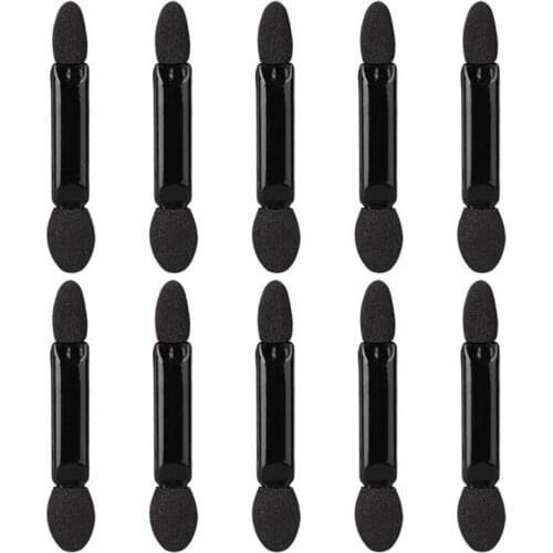 500 PCS Disposable Eyeshadow Brush Dual Sided Sponge Nylon Sets Make up Eye Shadow Brushes For Cosmetic Applicator Makeup Black