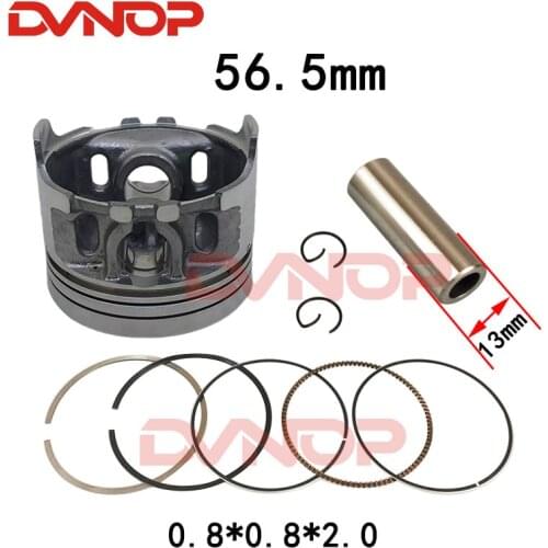 56.5mm standard piston & ring set (13mm wrist pin) for Motorcycle 156FMI 157FMI CG125