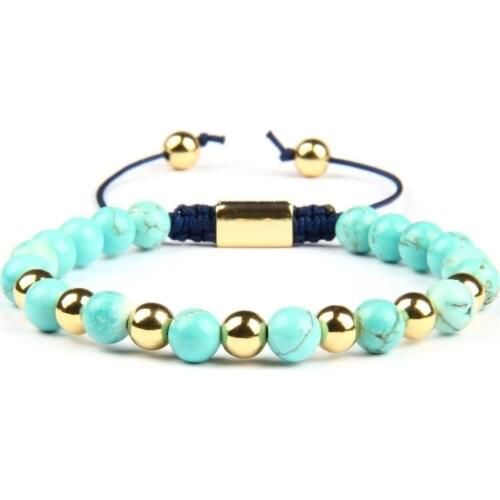 Ailatu Double Beaded Bracelet with Natural Sediment, Picasso, Howlite and Shoushan Stone Beads Top Quality