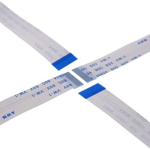 100pcs FFC FPC Flexible flat cable 20 PIN 0.5 mm pitch Same sides Length 60 mm 80 100 120 150 200 250 300 400 500 mm ZIF