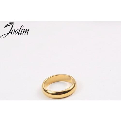 Joolim Gold Finish Band Stainless Steel Rings 2021 Jewelry