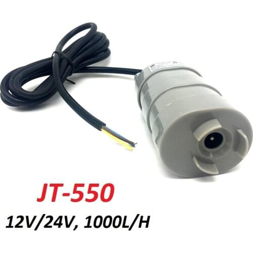 Jovtop JT-550 DC 12V 24V 1000L/H Max Flow Rate Submersible Water Pump