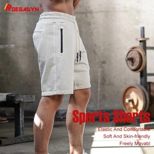ROEGADYN Summer MenS Shorts Printing Drawstring Shorts Breathable Comfortable Running Shorts Casual Short Pants Sports Gym