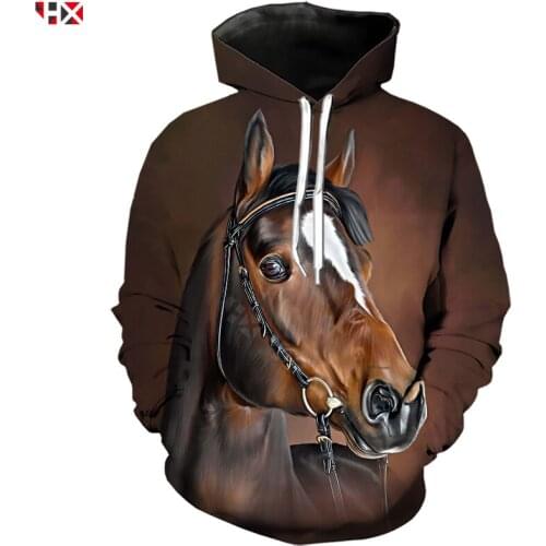 Fashion Animal Horse Hoodies Men Women 3D Print War Horse Sweatshirt Casual Streetwear Funny Hoodie Hippie Pullovers S483