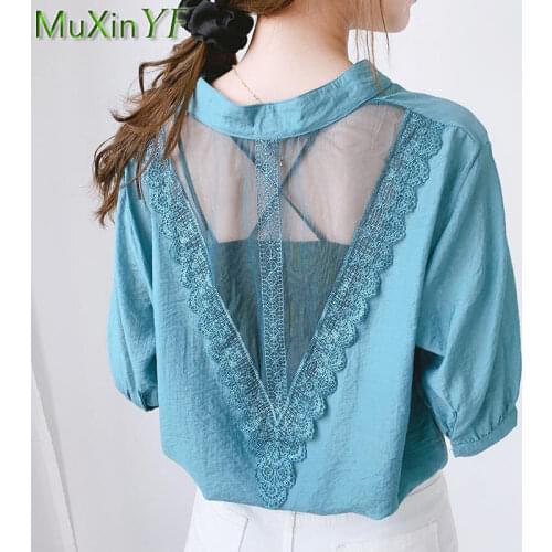 MuXinYF Lace Blouses