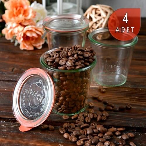 Weck 290 ml Glass Storage Jar Set (4 Pcs)