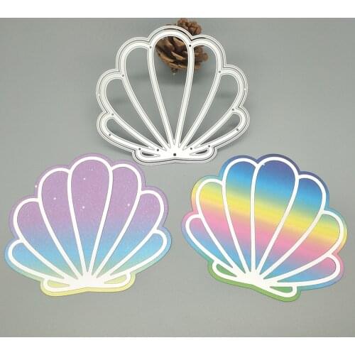 New color shell metal cutting mold photo album cardboard DIY gift card decoration embossed crafts