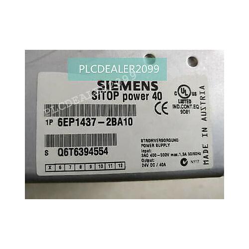 New Siemens 6EP1437-2BA10 6EP14372BA10 SITOP Power 40 Power Supply 6EP1437-2BA10