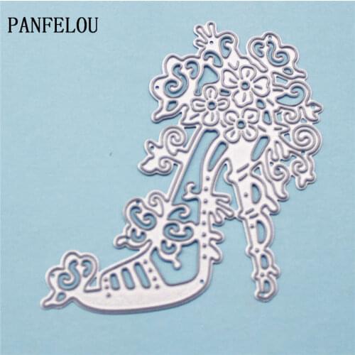 PANFELOU Queen heels metal crafts paper die cutting dies for Scrapbooking/DIY wedding Halloween Hand account cards