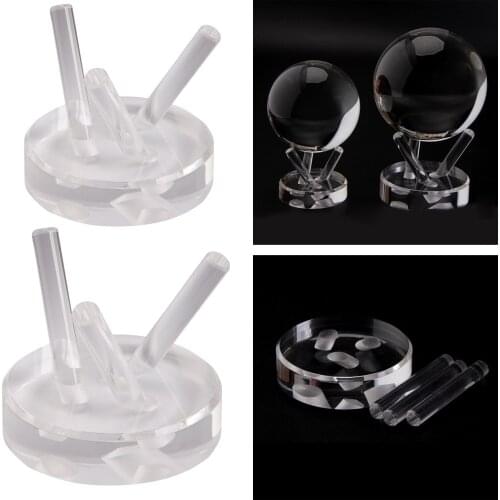 Crystal Ball Base Elegant Crystal Ball Rack Ball Display Stand Clear Multi-functional Round Ball Storage Holder Save Space