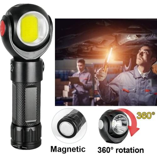 Portable Light 18650 Flashlight USB Camping Lantern Outdoor IPX6 Waterproof Work Lamp Rechargeable LED Portable Lamp With Magnet