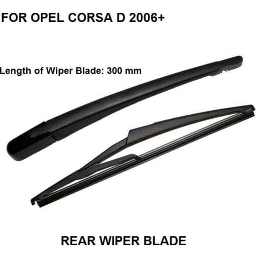 300mm Blade For Vauxhall Opel Corsa D 2006+ Rear Windshield Window Wiper Arm + Blade Set New