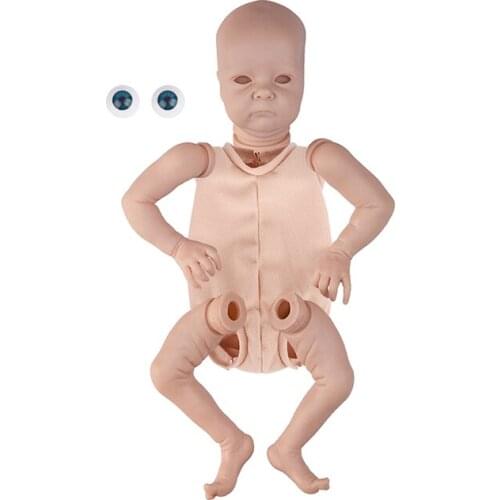 Reborn Kit 16Inches Reborn Baby Vinyl Doll Kit Unpainted Unassembled Unfinished Doll Parts DIY Blank Reborn Doll Kit