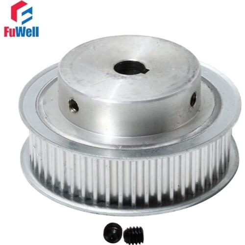 Timing Pulley HTD5M 50T Toothed Belt Pulley 21mm Belt Width 12/14/15/20mm Bore Aluminum Alloy 50Teeth Gear Pulley With Keyway