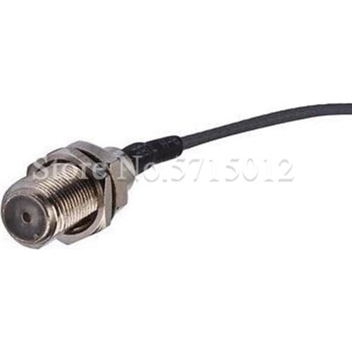 1pcs RF Connecting Wire IPX Terminal Turn to F Type Famale Head Socket Connector With Nut Spacer 15cm Antenna Cable