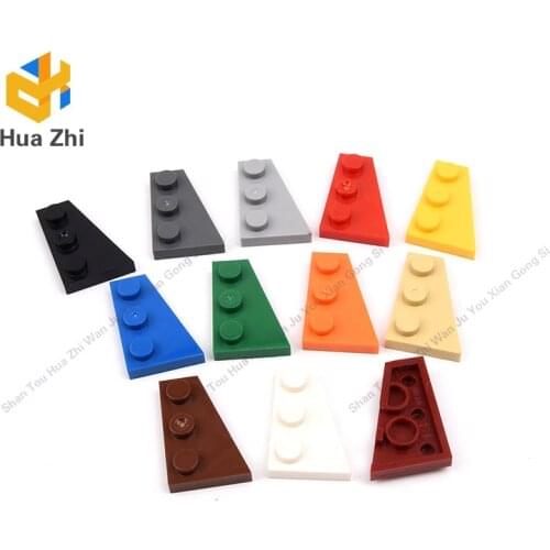 10PCS 43722 Wedge Plate 3 x 2 RightBuilding Blocks Parts MOC DIY Education Build Toys Brick
