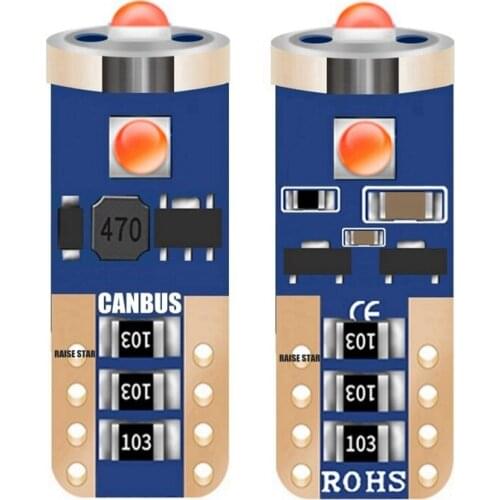 100PCS T10 W5W WY5W 501 194 168 Super Bright LED Car Parking Light Source Canbus Error Free Auto Dome Lamps Wedge Tail Side Bulb