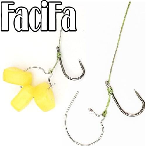 20 pcs Carp Fishing Maggot Clip Fishing Bait Ring Hook Bait Sting Boilie Pin Spike Live Bait Lure Hook Carp Chod Hair Rig Tackle