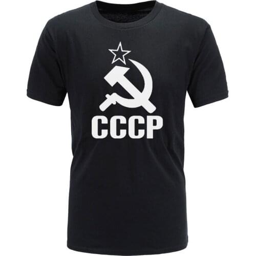 2021 New Summer CCCP T Shirts Men USSR Soviet Union Man T-shirt Short Sleeve Moscow Russia Tees Cotton O Neck Tops plus size