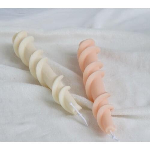 3d Spiral Wax Silicone Mold Cake Decorating Tools Rotating Lace Candle Mold Diy Fondant Cake Mold Candle Making Plaster Mold