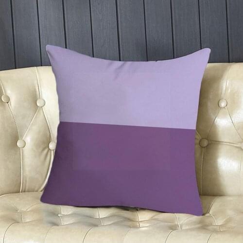45CMX45CM Purple Pattern Pillowcase Purple Cushion Cover Pillow Decoration Peach Family Single-sided Seats Skin Sofa Case C Y2L8