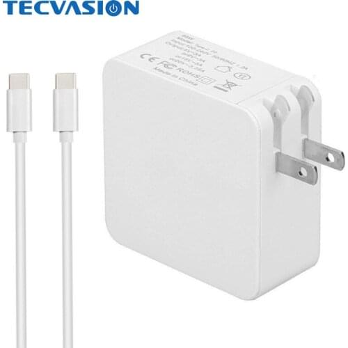 US White 65W 45W Type USB C PD Charger Adapter 30W for New MacBook Air DELL XPS 13 Lenovo Yoga 910 Thinkpad X1 Asus Chromebook