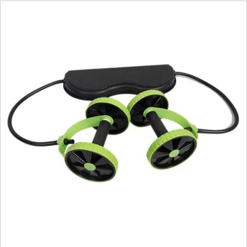AB Double Wheel Roller Yoga ResistanceFitness Body Building Arm Pull Rope Home Gym Fitness Equipment Muscle Exercise Machine