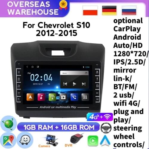 1280X720 HD Android For Chevrolet Trailblazer Colorado S10 2012 2013 2014 2015 Isuzu D-max Car Stereo Radio Gps Bluetooth Player