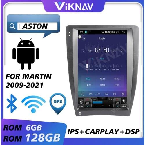 Car gps navigation multimedia player for Aston Martin 2009-2021 android car radio auto audio tape recorder head unit autoradio