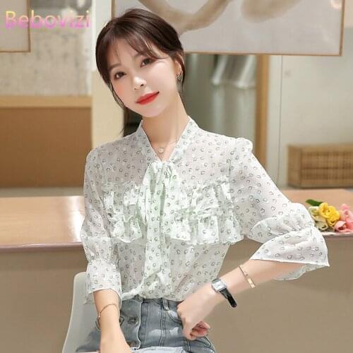 Womens Chiffon Blouses Bebovizi China