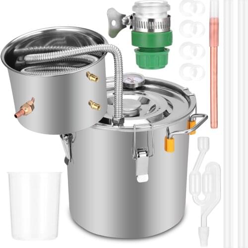 Household Small Brewer Distiller Pure Water Distiller Brewing Equipment Liquor Distiller Distillation Machine 8/10/18/30L