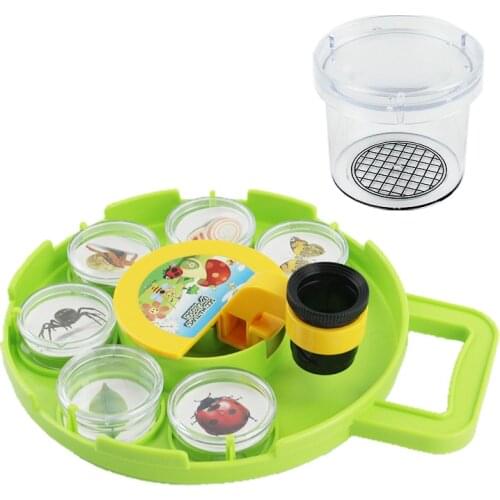 Children Observation Insect Collection Box Magnifier Portable Garden Insect House Bug Hotel Boite Insecte Insect Supplies Ed50id