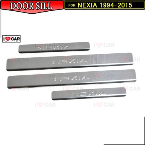 Door sills for Daewoo Nexia 1994-2015 scuff plate guard stainless door sills sticker car styling inter decoration protection