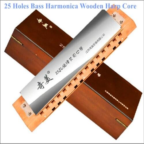Bass Harmonica 25 Hole Armonica a Bocca WoodenCore Musical Instrument Mouth Ogan Harp China Famous Brand Bass Harmonica 25 Hole